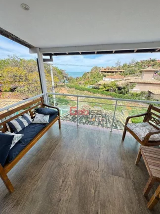 Imagem Casa Vista pra o Mar com 4 suites + 3 apartamentos à venda, por R$ 3.200.000 - Geribá - Armação dos Búzios/RJ