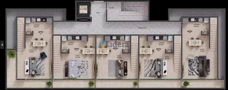 Imagem Apto - 1 Quarto - 37 m² - Ponta de Campina, Cabedelo/PB