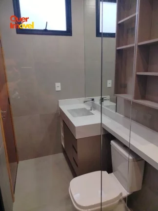 Imagem Impecável casa em condomínio à venda em Ribeirão Preto-SP, Jardim Cybelli: 3 quartos, 3 suítes, 1 sala, 4 banheiros, 4 vagas - 182,00 m²