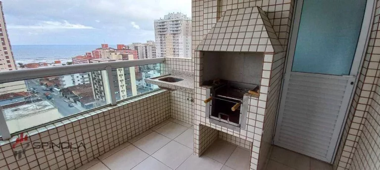 Imagem Apartamento com 3 dormitórios à venda, 102 m² por R$ 630.000,00 - Ocian - Praia Grande/SP
