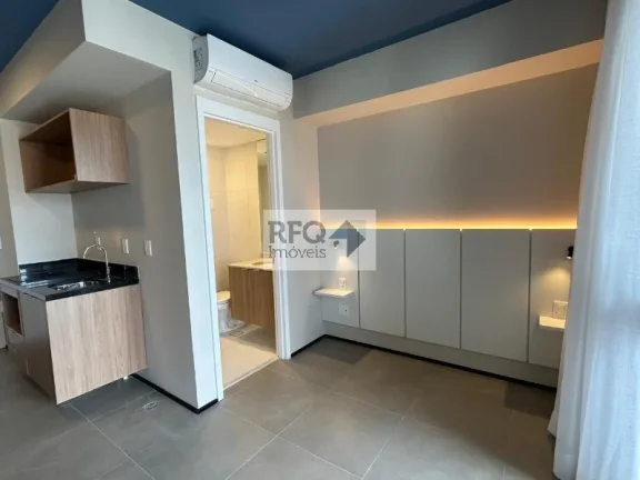 Imagem Studio de luxo no Brooklin Paulista: 1 quarto, 1 suíte, 1 banheiro, 27m² de área - Venda ou Locação em SP!