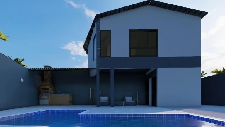 Imagem Casa para Venda em Itanhaém, Jardim Suarão (Praia), 3 dormitórios, 1 suíte, 2 banheiros, 3 vagas