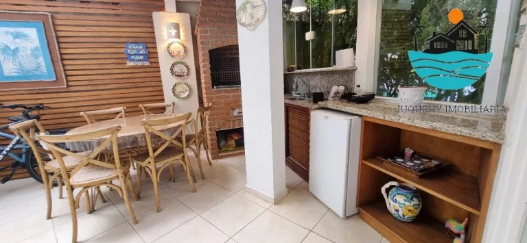 Imagem Alugar Casa em Juquehy em Condomínio Fechado com 4 dormitórios, 2 suíte, 150m da praia - Acomodação máx. 10 pessoas | Juquehy Imobiliária