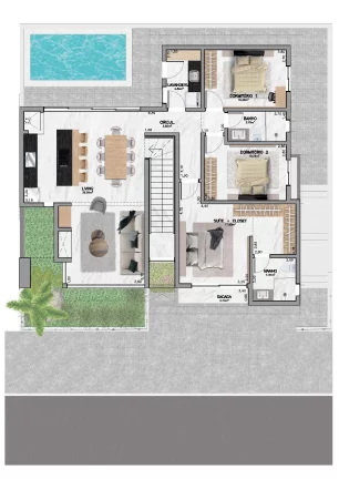 Imagem Linda casa de alto Padrão com Piscina em localização privilegiada de Estancia Velha