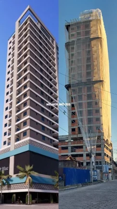 Imagem Apartamenta com vista arcial para o Mar à venda com 2 suítes localizado em Itapema.