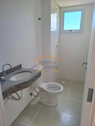 Imagem Apartamento novo com 53 m² de área útil, 2 dormitórios, sala para dois ambientes com sacada e vi...