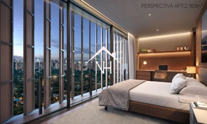 Imagem Apartamento com 183m, 3 suítes, 3 vagas, varanda vista panorâmica, hall privativo, Piscina aquecida.