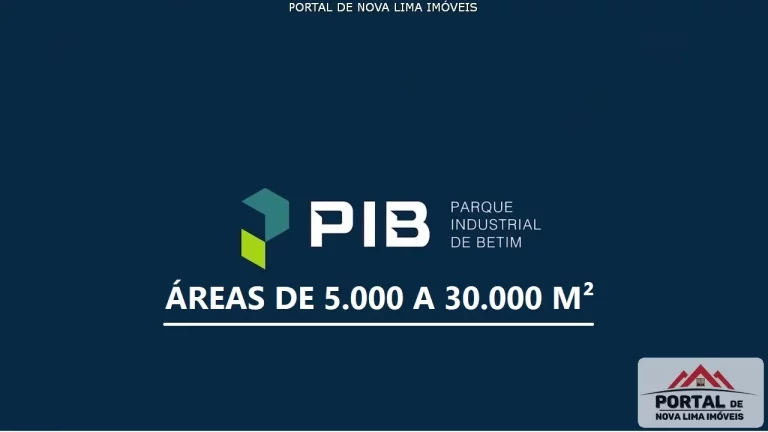 Area Industriais de 5.000 a 30.000 m² a Venda no Parque Industrial de Betim - PIB Investimento em logística e indústria em Minas Gerais