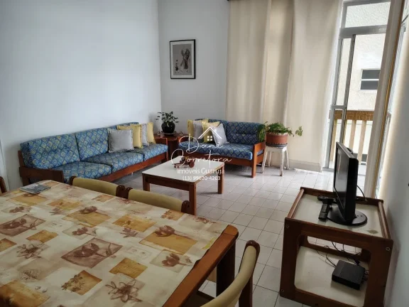 Imagem Imperdível! Apartamento de 3 quartos com suíte e 2 salas em Pitangueiras, Guarujá-SP. 100m² de conforto e elegância.