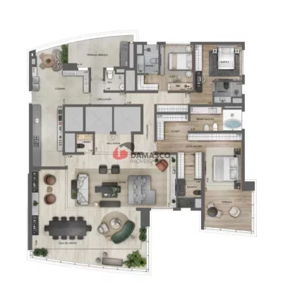 Imagem Apartamento 4 suites e 4 vagas