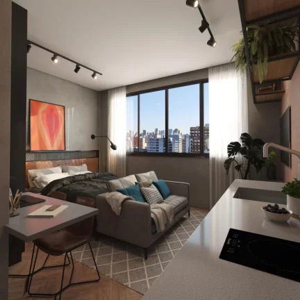 Imagem Studio para Venda em Curitiba, Centro, 1 dormitório, 1 banheiro