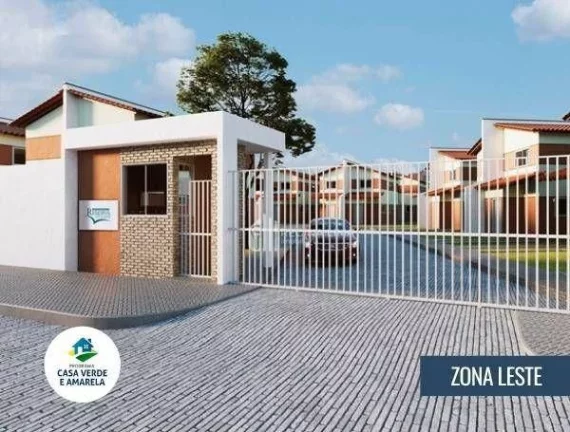 Imagem Casa duplex em construção, 2 dormitórios à venda por R$ 166.200,00 - Condomínio RESERVA DO LESTE 3 - Vale do Gavião - Teresina/PI