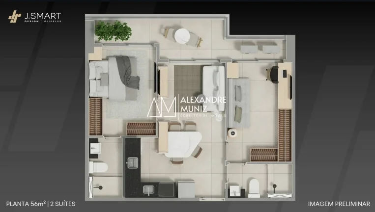 Imagem J. Smart Design Meireles, apartamentos à venda, Meireles. Lançamento.