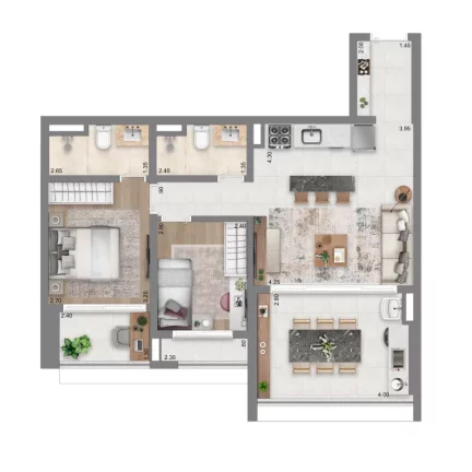 Imagem Apartamento em Brooklin Paulista - São Paulo SP
