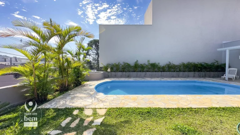 Imagem Sobrado com 222,92 m², 3 Suítes em Condominio Fechado com Piscina à venda por R$ 999.000,00 - Campo Comprido - Curitiba/PR