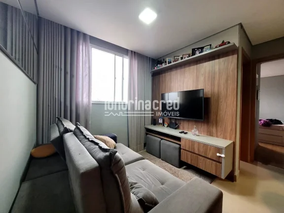 Imagem Apartamento no Spazio Lyon – Zona Norte de Londrina com 2 dormitórios, sala, cozinha, 1 banheiro social, 1 vaga de garagem e 45m² de área útil