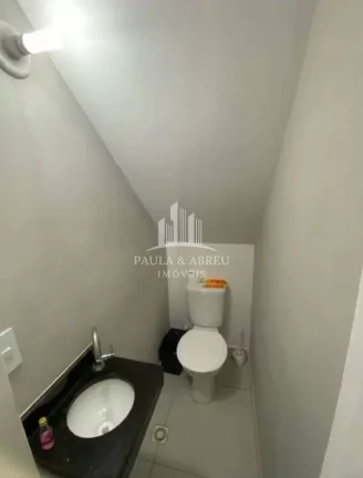 Imagem Sobrado em Condomínio 2 Dormitórios, lavabo, Quintal com Churrasqueira,1 vaga no Jardim Itapeva, Mauá-SP