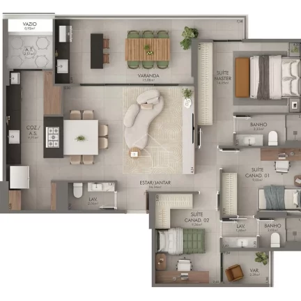 Imagem Lançamento Condomínio Apartamentos San Andres Morada de Laranjeiras