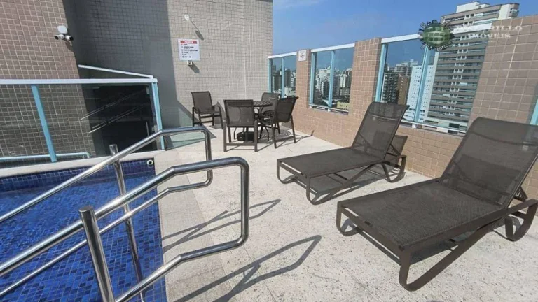 Imagem Apartamento com 1 dormitório à venda, 55 m² por R$ 340.000,00 - Vila Assunção - Praia Grande/SP