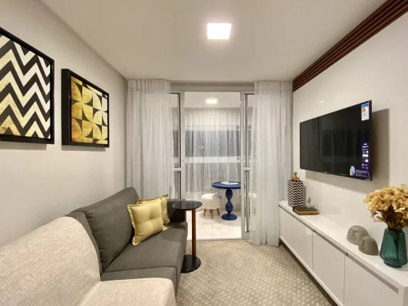 Imagem Apartamento Alto Padrão, 02 Quartos, 01 Suite, 01 Vaga de Garagem, Varanda Gourmet, Centro, Guarapari - ES