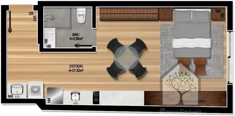 Foto do imóvel: Studio com excelente localização no Centro de Florianópolis