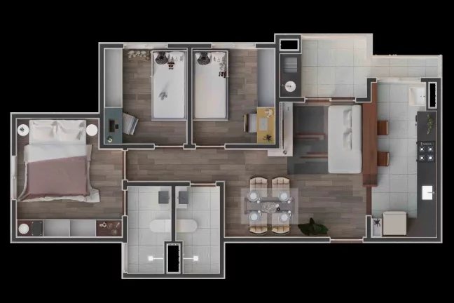 Imagem Apartamento à venda em Suzano-SP, Vila Urupês: 3 quartos, 1 suíte, 2 banheiros, 1 vaga de garagem, 62 m² - Imperdível!