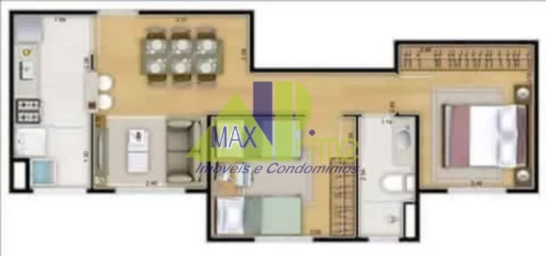 Imagem Imperdível apartamento à venda em São Paulo-SP, no Jardim Nove de Julho! 2 quartos, 1 sala, 1 vaga, 48m². Confira!