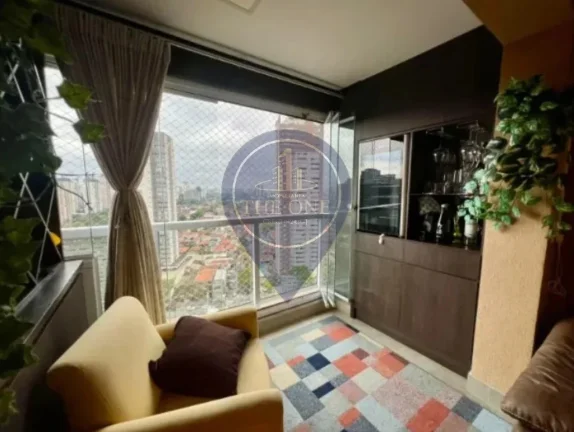 Imagem Apartamento à venda no Brooklin Paulista, São Paulo-SP: 2 quartos, 1 suíte, 2 salas, 3 banheiros, 1 vaga, 69m².