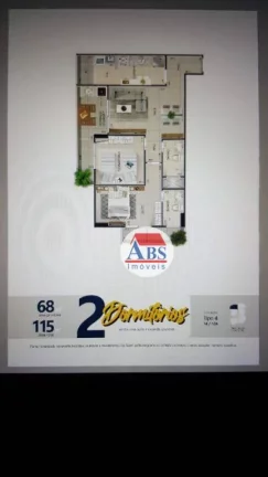 Imagem Apartamento à venda, 68 m² por R$ 450.000,00 - Aviação - Praia Grande/SP