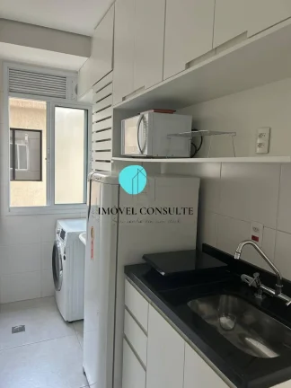 Imagem Apartamento mobiliado para locação com 1 dormitório e 1 vaga