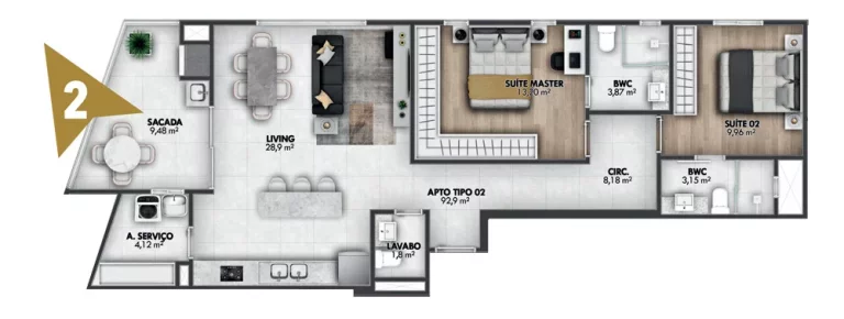Imagem Apartamento à venda no bairro Centro - Itajaí/SC