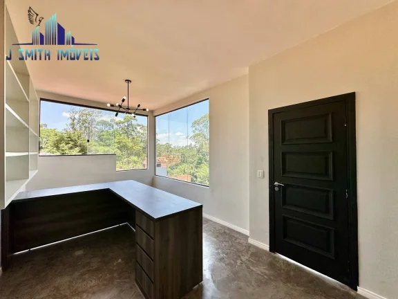 Imagem Casa em condominio. 1.605 m² terreno, 4 dorm/1ste + escritório e gourmet!
