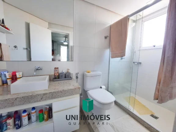 Imagem Apartamento de 130M² com 4 suítes, 2 vagas de garagem, prédio com área de lazer, Praia do morro, Guarapari-ES.