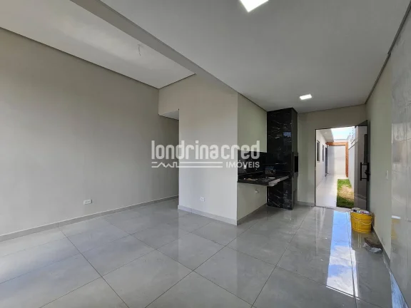 Imagem Casa à venda 3 Quartos sendo 1 Suite, 2 Vagas de garagem, churrasqueira integrada, 81 M² de construção, 125M² terreno, Coliseu, Londrina - PR