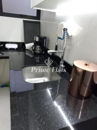 Imagem Flat disponível para locação no Alameda Apart Hotel no Jardim Paulista, com 45m², 1 dormitório e 1 vaga