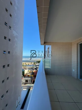 Imagem Apartamento de 2 dormitórios sendo 1 suíte, prédio frente mar no bairro Vila Mirim - Praia Grande