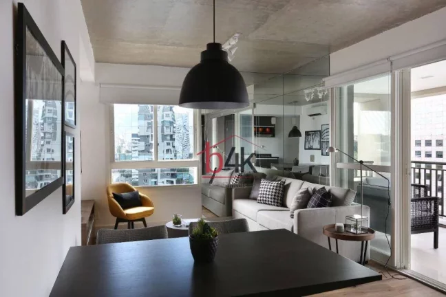 Imagem Apartamento mobiliado 1 dormitório para aluguel no brooklin
