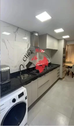 Imagem Apartamento 72m2 , Garden Semi-Mobiliado 1 dorms ,quintal , 1 vaga ,500 metros da praia, Boqueirão, Praia Grande