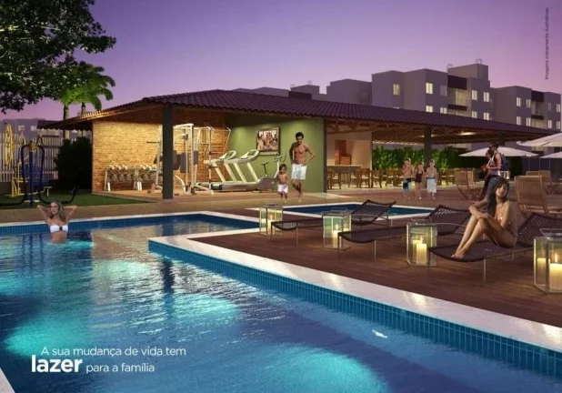 Imagem Apartamento com 3 dormitórios à venda, 68 m² por R$ 258.000,00 - Vale Quem Tem - Teresina/PI