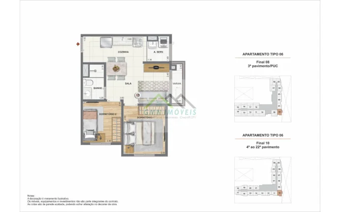 Imagem Pixinguinha - Condomínio Rosa - Apartamento 2 quartos, Porto Maravilha