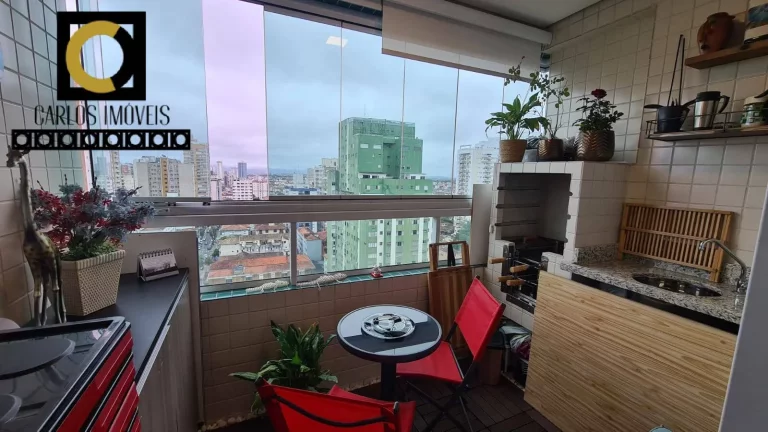Imagem Apartamento vista Mar 3 dormitório com varanda, lazer completo!!