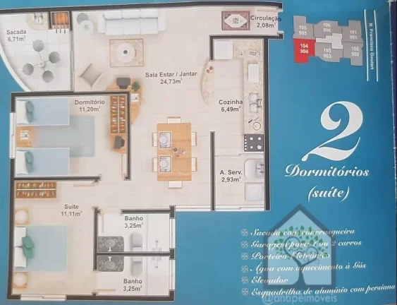 Imagem Apartamento próximo à UFSC