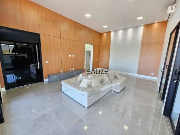 Imagem Casa moderna com quintal 3 suítes à venda, 261 m² por R$ 2.550.000 - Condomínio Terras de Itaici - Indaiatuba/SP