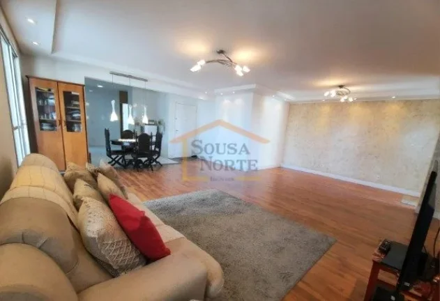 Imagem Apartamento resultante da junção de duas unidades com 183 m², 3 dormitórios, sendo 3 suites, 3 b...