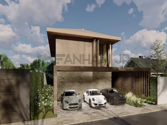 Imagem Vendo casa nova no Jd. Europa - entrega 12 meses Em mais um projeto exuberante e contemporâneo assinado pelo arquiteto Marcelo Franco, responsável p