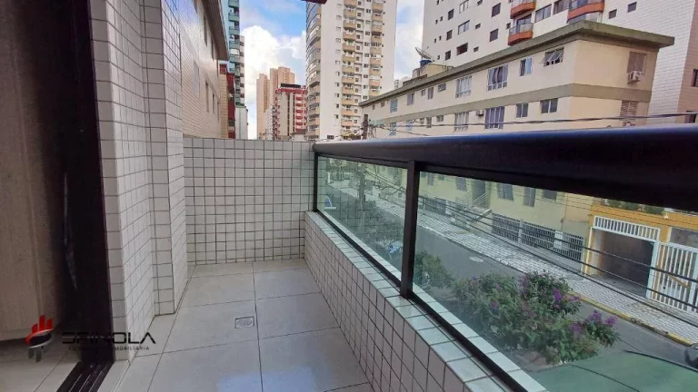 Imagem Apartamento com 1 dormitório à venda, 50 m² por R$ 310.000,00 - Vila Guilhermina - Praia Grande/SP