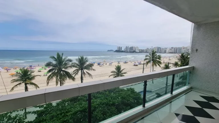Imagem ÓTIMO APTO FRENTE TOTAL AO MAR NA PRAIA DE PITANGUEIRAS, 1 DORM. 1 VAGA DE GARAGEM.