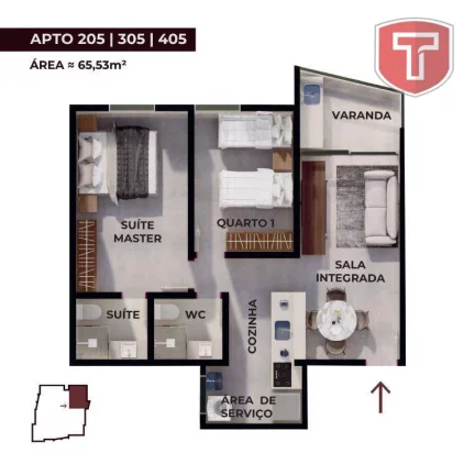 Imagem Apartamento à venda, 72 m² por R$ 478.000,00 - Praia Formosa - Cabedelo/PB Imagem Apartamento à venda, 72 m² por R$ 478.000,00 - Praia Formosa - Cabedelo/PB