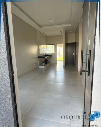 Imagem Casa à venda em Rio Verde-GO, Residencial Portal dos Ipês: 3 quartos, 1 suíte, 1 sala, 2 vagas de garagem, 150m².