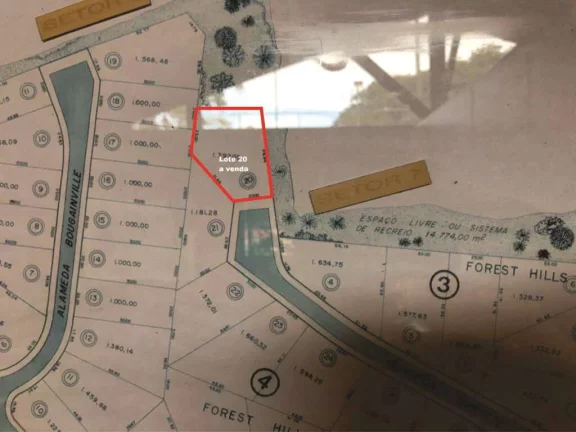 Imagem Cond Forest Hills - Lote em final de rua com 1397 m²